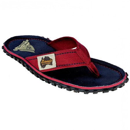 Tongs Gumbies Islander Navy Coast bleue / rouge BlueRed