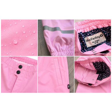 Pantalon imperméable pour enfant DucKsday Rainpants Pink/em