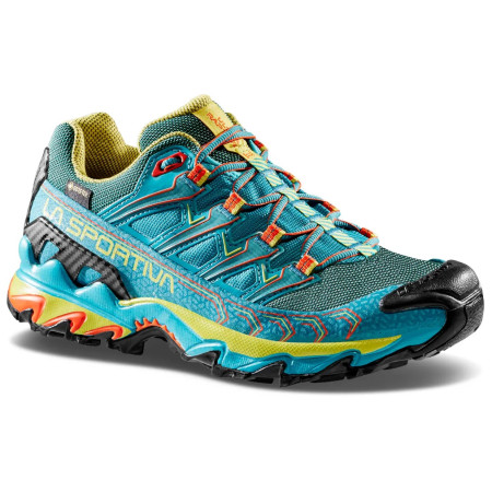 Chaussures randonnée femme La Sportiva Ultra Raptor II Woman Gtx bleu clair Lagoon/Green Banana