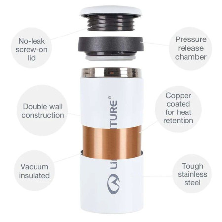 Mug isotherme LifeVenture One Touch Thermal Mug 350 ml