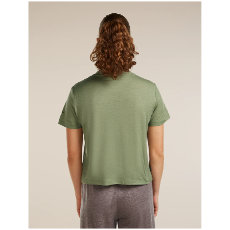 T-shirt femme Icebreaker Merino 150 Tech Lite SS Crop Tee Seed Story