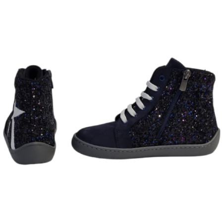 Chaussures barefoot pour enfant beBare 3485SA Navy