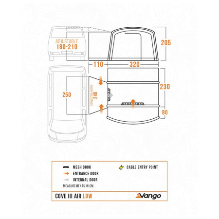 Tente caravane Vango Cove III Air Low