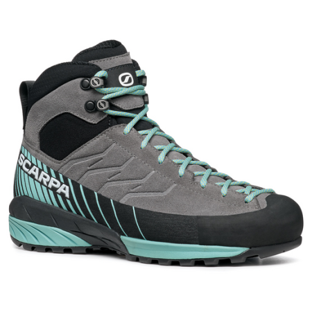 Bottes randonnée femme Scarpa Mescalito Mid GTX WMN bleu / gris Midgray-Aqua