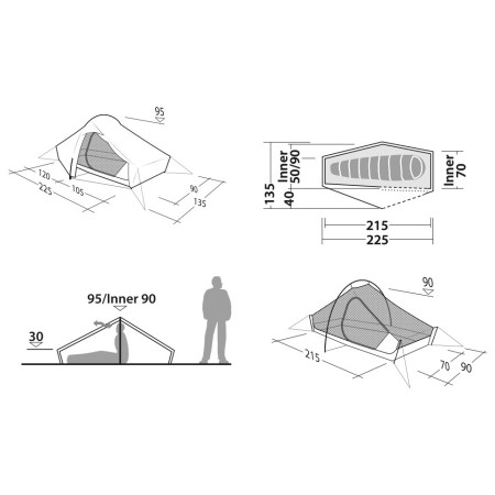 Tente de randonnée Robens Chaser 1 LW