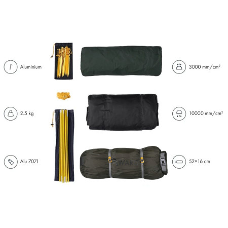 Tente de randonnée Warg Kodiak 2