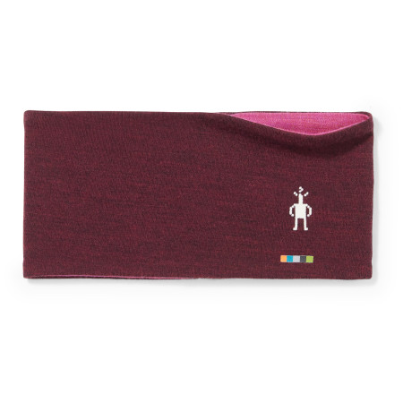 Bandeau Smartwool Merino 250 Reversible Headband bordeau black cherry heather