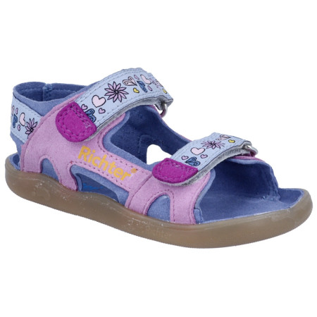 Sandales enfant Richter Lucky Cameo/Pink/Flieder bleu / rose cameo/pink/flieder