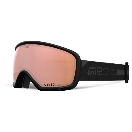 Lunettes de ski femmes Giro Millie Black Rails-Vivid Rose Gold
