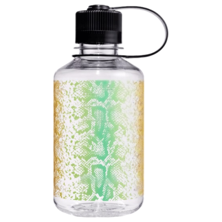 Bouteille Nalgene Narrow Mouth Animal Print 500 ml vert / jaune Clear Rainbow Snake