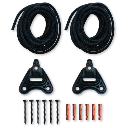Set de fixation hamac La Siesta Uchycení sítě Home Rope vert Black