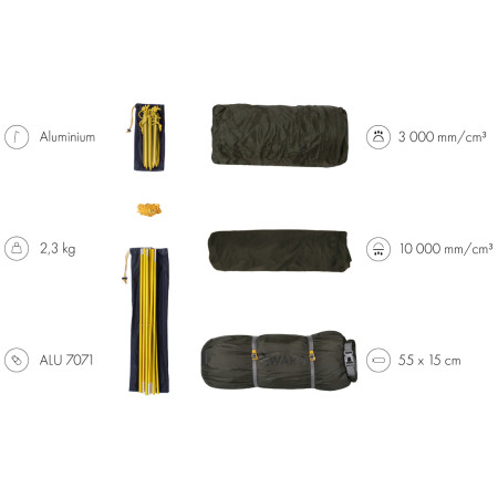 Tente ultra-légère Warg Atak 3