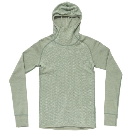 T-shirt fonctionnel femme Devold Kvitegga Merino 230 Hoodie Wmn vert clair RAW WHITE