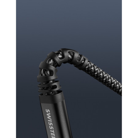 Câble données et chargement Swissten Kevlar USB/Lightning 1,5 m