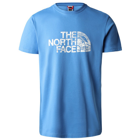 T-shirt homme The North Face S/S Woodcut Dome Tee bleue SUPER SONIC BLUE
