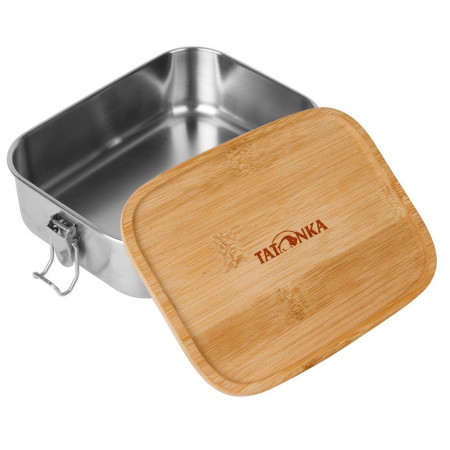 Boîte à goûter Tatonka Lunch Box I 1000 Bamboo brun / argenté
