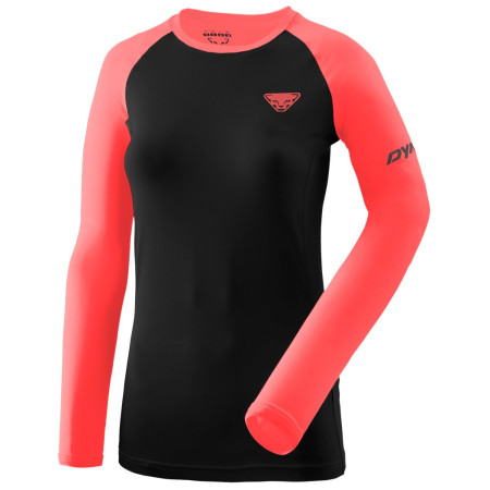 T-shirt fonctionnel femme Dynafit Alpine Pro W L/S Tee noir / orange 6A11 - ultra coral/0936