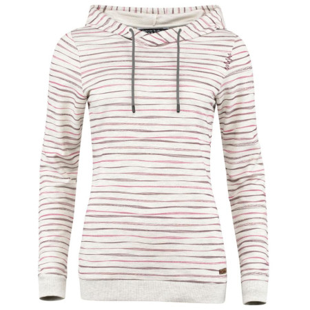 Sweat-shirt femme Chillaz Lugano Stripes Wave gris claire Creme