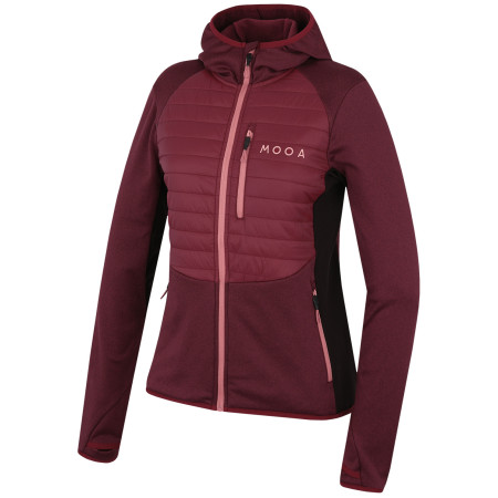 Veste polaire fonctionnelle femme MOOA Revva bordeau wine red