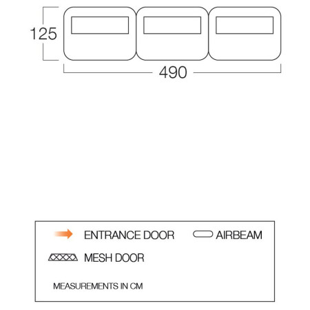 Paravent Vango AirBeam Modular Windbreak