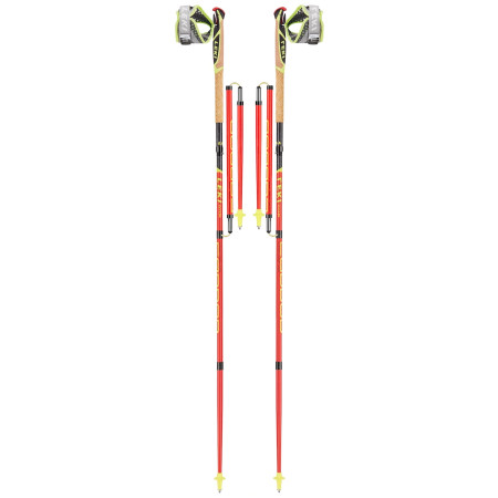 Bâtons de cross trail Leki Micro Trail Pro (2019) rouge NeonredDarkedGreyWhiteNeonyellow