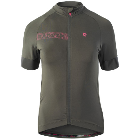 Maillot vélo femme Radvik Bravo LDS green Forest Night/Azalea