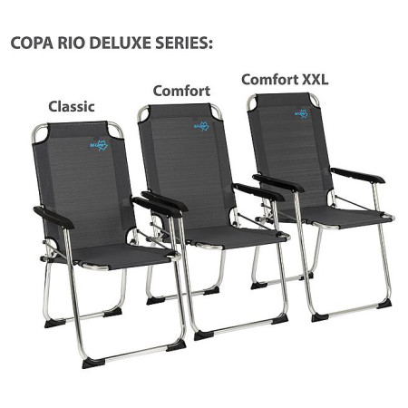 Chaise Bo-Camp Copa Rio Comfort Deluxe Grey
