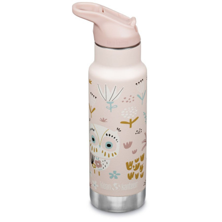 Thermos enfant Klean Kanteen Insulated Kid Classic Narrow 12oz (w/Flip Seal Sport Cap) beige owlet