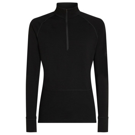 T-shirt fonctionnel homme Icebreaker Men Mer 200 ZoneKnit LS Half Zip noir Black