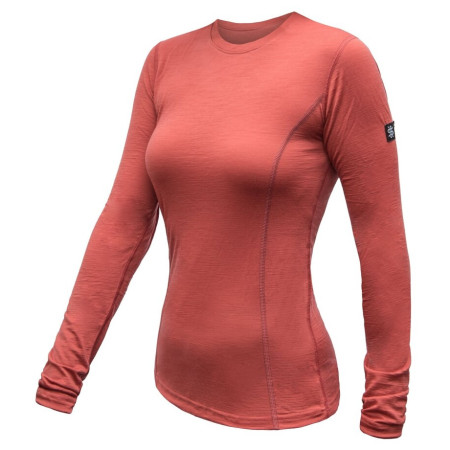 T-shirt technique à manches longues pour femme Sensor Merino Active orange terracotta