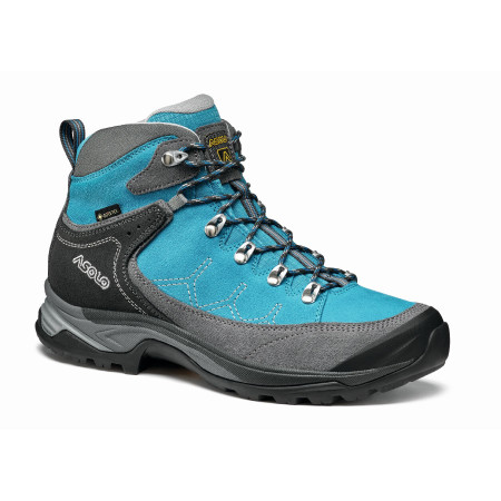Bottes randonnée femme Asolo Falcon Lth GV bleue grey/cyan blue/A793