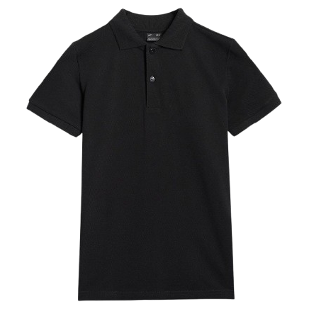 T-shirt enfant 4F Polo Shirt M614 noir DEEP BLACK