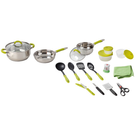 Set cuisine Brunner Omnibox 18+2 2023 argenté / vert