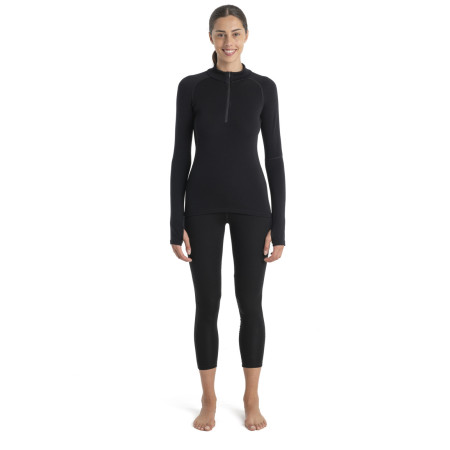 T-shirt fonctionnel femme Icebreaker Women 300 MerinoFine™ Polar LS Half Zip