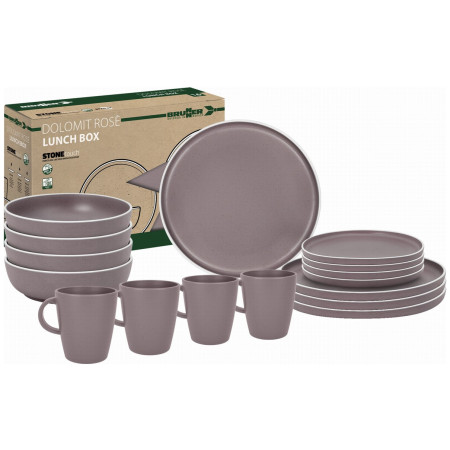 Set de vaisselle Brunner Lunch Box Dolomit rose