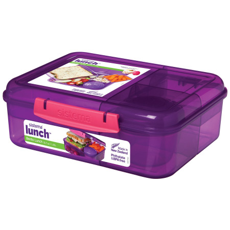 Boîte à goûter Sistema Bento Lunch To Go violet