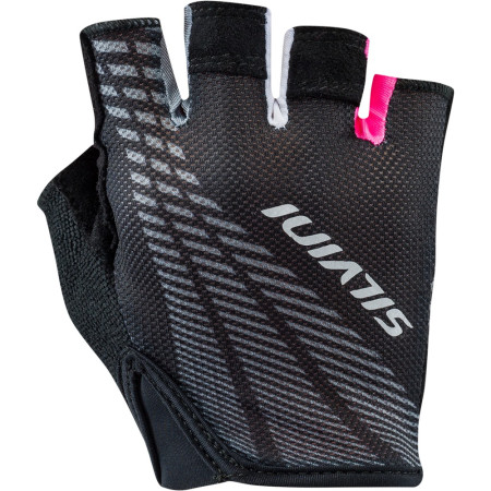 Gants vélo femme Silvini Team WA1414 noir / rose BlackPink