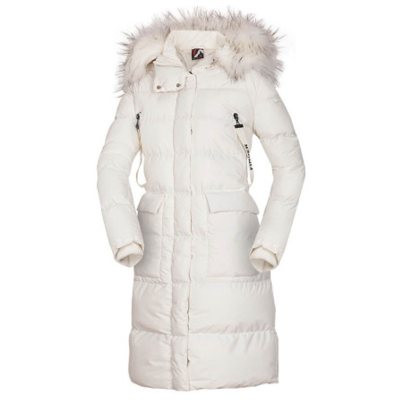 Manteau d'hiver femme Northfinder Shitma blanc / noir
