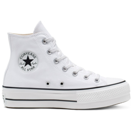 Chaussures femme Converse Chuck Taylor All Star Lift Mid blanc WHITE