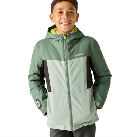 Veste d'hiver enfants Regatta Beamz Dark Forest/Glacier Green