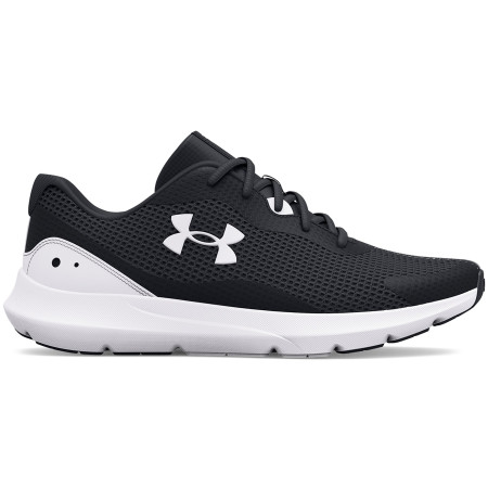Chaussures de running hommes Under Armour Surge 3 noir / blanc Black / White / White