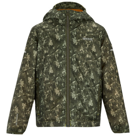 Veste enfant Regatta Printed Lever II LiSagLinCamo vert foncé LiSagLinCamo