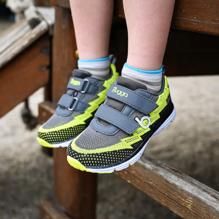 Chaussures à velcro pour enfants Bugga Hone Gray