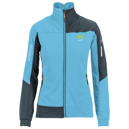 Sweat-shirt femme Karpos Puez W Fleece bleue Blue Atoll/Dark Slate