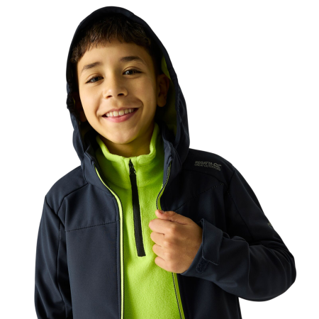 Veste softshell enfant Regatta Haydenbury Navy (Wild Lime)