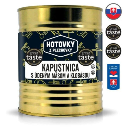 Soup Hotovky z plechovky Soupe aux choux avec viande fumée et saucisse 800 ml