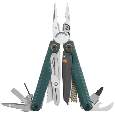 Outil multifonction Leatherman Wave Alpha + Bit Kit vert CASCADIA