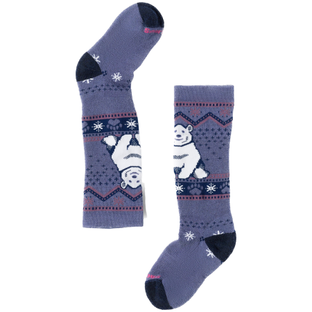 Chaussettes Smartwool Kids' Wintersport Full Cushion Polar Bear bleu