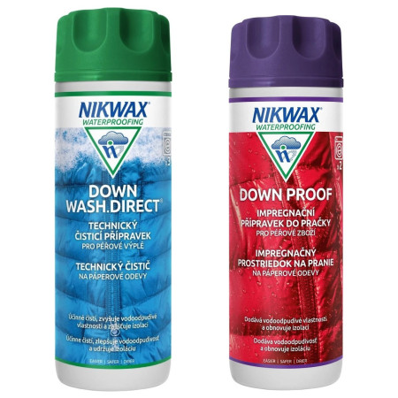Imprégnation Nikwax Down wash direct + Down Proof 2x 300ml