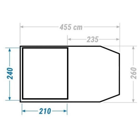 Tente familiale Zulu Pavilion 400 Black